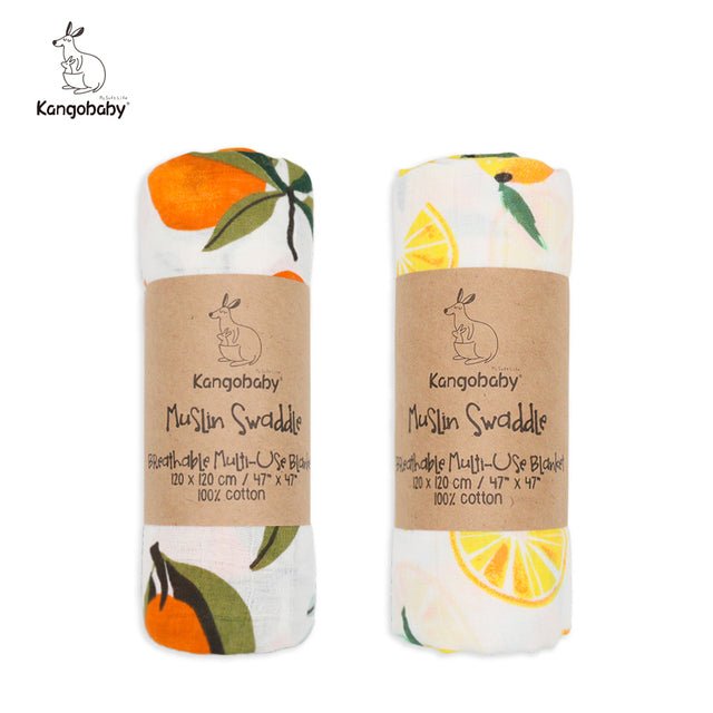 kangobaby-100-cotton-muslin-swaddle-2pkchildrensliving-simply-house-173923 Children's Kangobaby 100% Cotton Muslin Swaddle (2pk) - Living Simply House