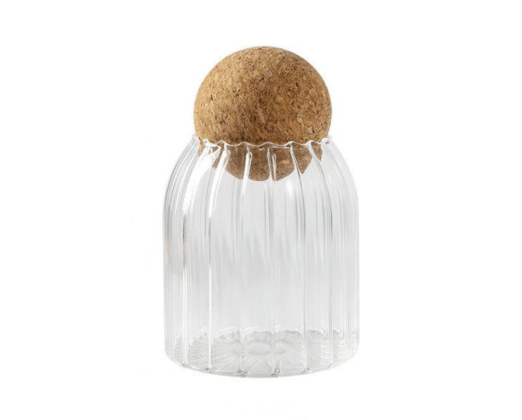striped-cork-sealed-glass-jarskitchenliving-simply-house-697074 Kitchen Striped Cork Sealed Glass Jars - Living Simply House